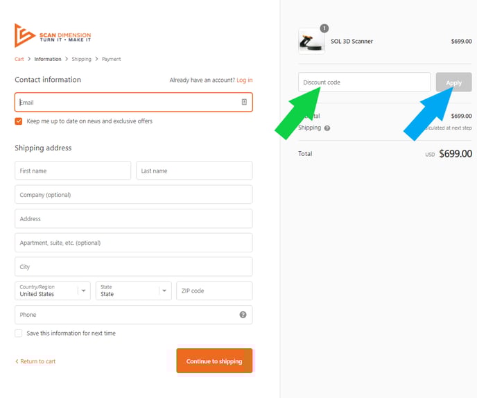 How to use a discount code?